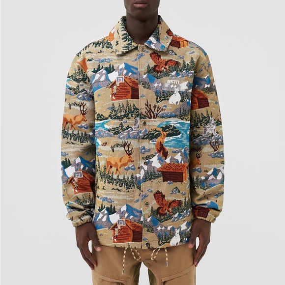 BSTN BRANDJACQUARD COACH JACKET - Picture 2 of 7